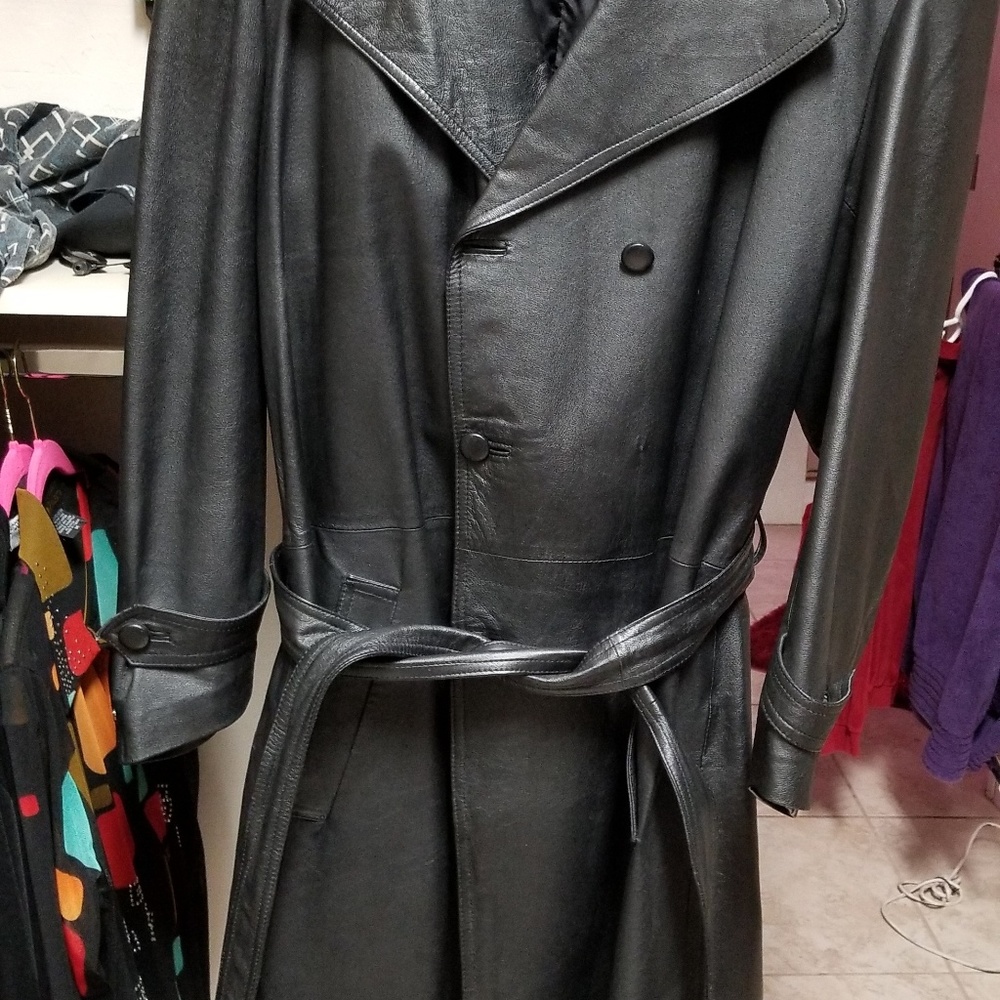 men's  leather coat